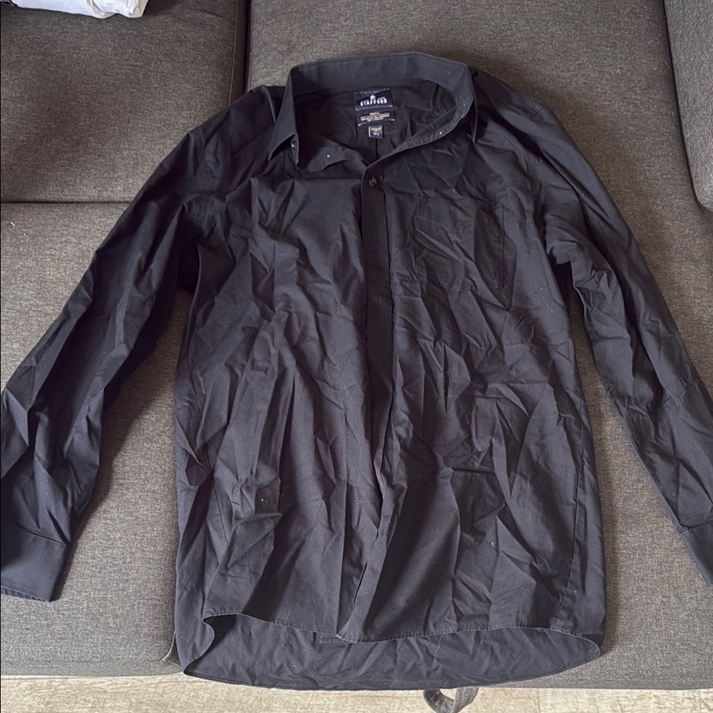Stafford Black Lightweight Shirt Jacket